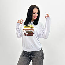 Демісезонний жіночий світшот з принтом "California"| Батал