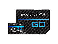 Карта памяти MicroSDXC 64GB UHS-I U3 Team Go R90 W45MB s + SD-адаптер (TGUSDX64GU303) GG, код: 1901191