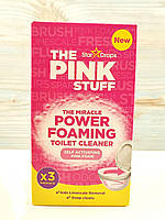 Піна-очисник для унітазу The Pink Stuff power foaming toilet cleaner 3*100г Велика Британія