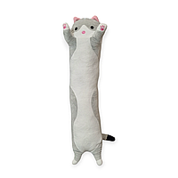 Мягкая игрушка-антистресс кот батон серый 70 см (01_І0202021271)