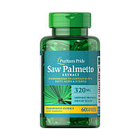 Натуральная добавка Puritan's Pride Saw Palmetto Extract 320 mg, 60 капсул CN13188 VB