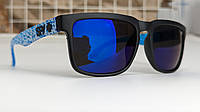 ЕСТЬ ДЕФЕКТ Солнцезащитные очки Spy+ HELM Ken Block матовой синей оправе с зеркальными синими линзам