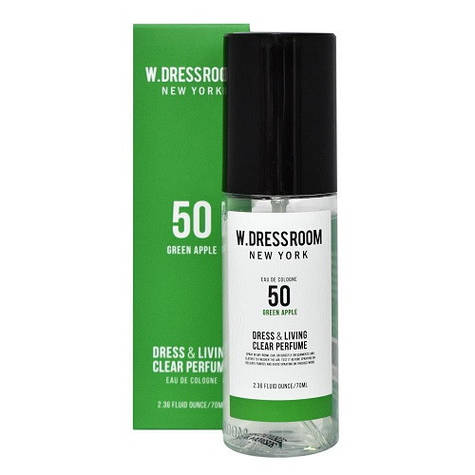 Парфумований спрей для одягу та дому W.Dressroom Dress & Living Clear Perfume No.50 Green Apple 70 мл.