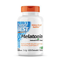 Натуральная добавка Doctor's Best Melatonin 5 mg, 120 жевательных таблеток CN7829 VB