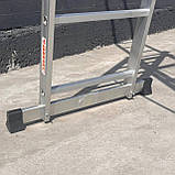 3х секційна драбина стремянка 8 щаблів розсувна Техпром, фото 8
