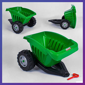 Причіп до педальних тракторів Pilsan 07-317 Зелений