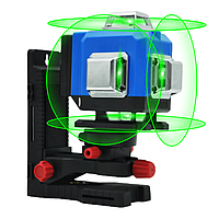 Лазерный уровень нивелир Marked 4D-360 16 линий зеленый луч + магнитный крепеж с микролифтом на 360 градусов