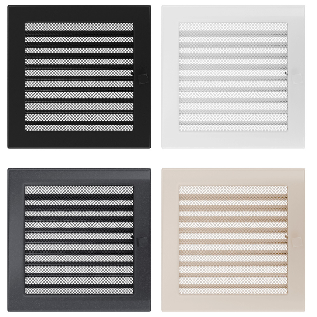 Решітка для каміна з жалюзі, 22х22 см