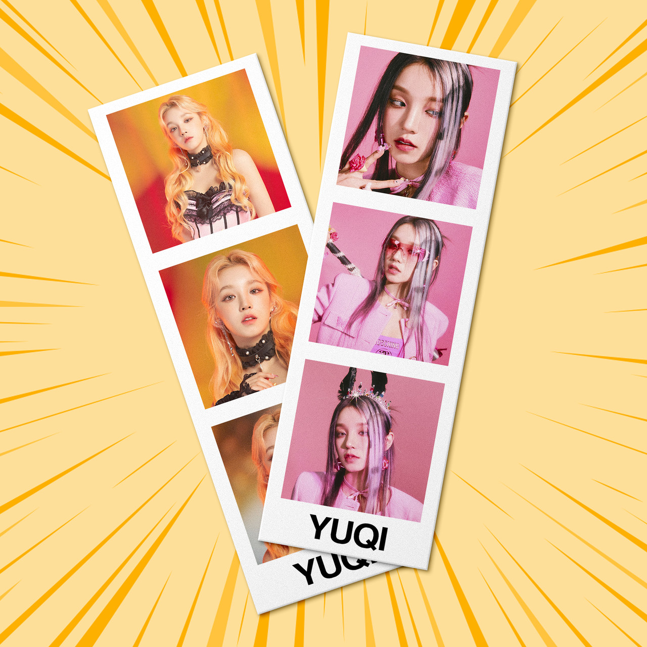 Набір фотостріпів (G)I-DLE Yuqi №1 8 штук