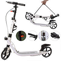 Самокат складаний міський iTrike SR 2-015-4 алюмінієво-сталевий корпус, місце для пляшки, гальмо на кермі