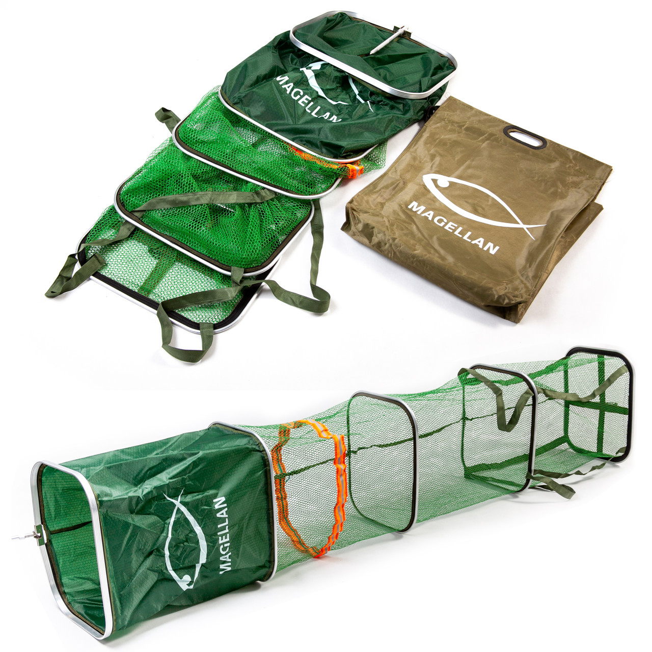 Садок для риболовлі 2м 40х30 см Magelan прогумований прямокутний, фото 1