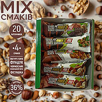 Батончик Power Pro 36% Протеиновый батончик Protein Bar c орехами, 20*60 грамм MIX CN14902 VB