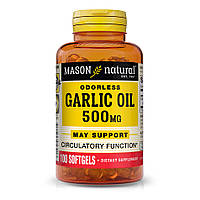 Натуральная добавка Mason Natural Garlic Oil 500 mg, 100 капсул CN11273 VB