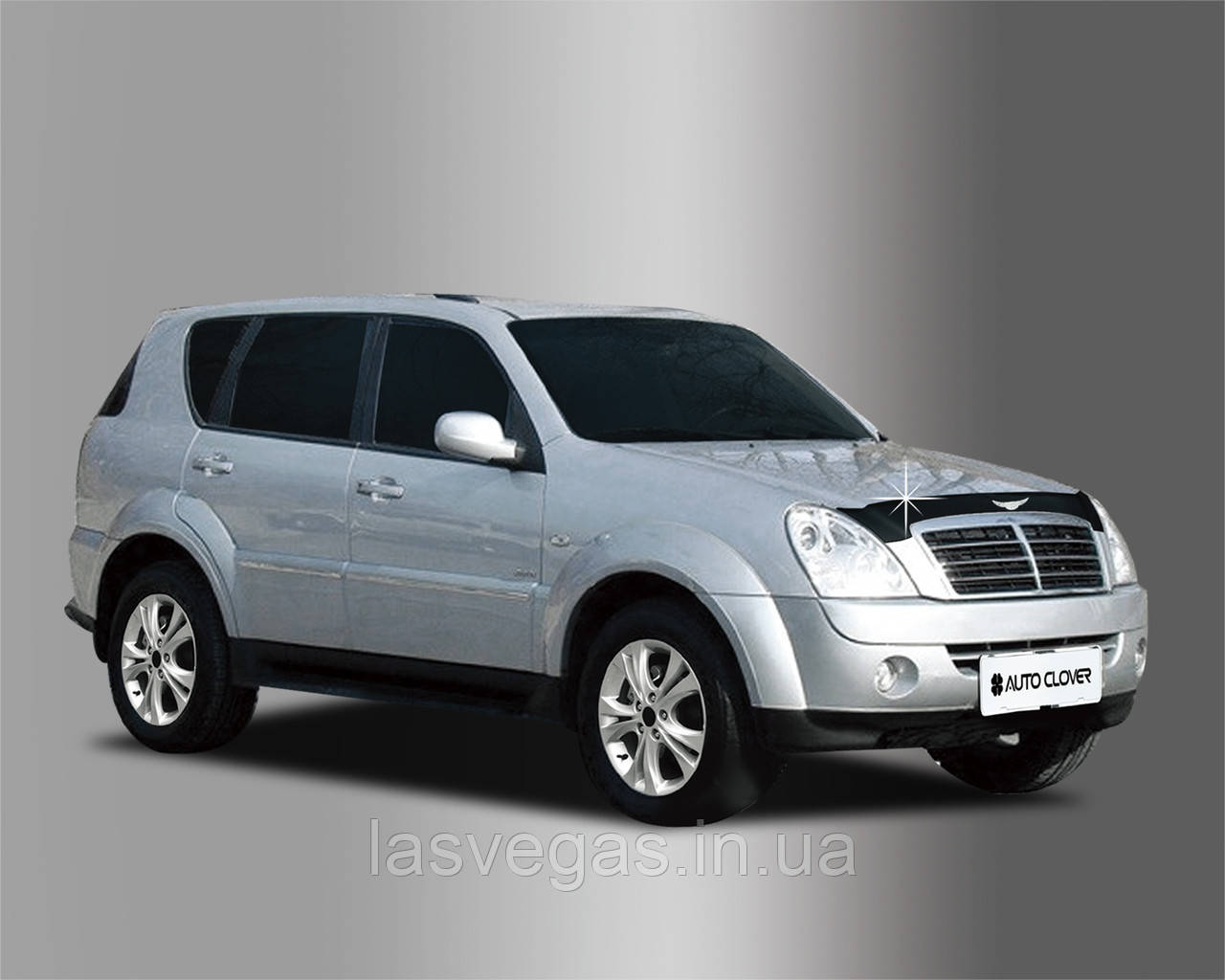 Дефлектор капота, мухобойка Ssang Yong Rexton 2006-2012 (Autoclover/Південна Корея)