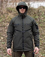 Тактическая куртка OMEGA Хаки M, Мужская демисезонная куртка, Армейская куртка с капюшоном BIMA
