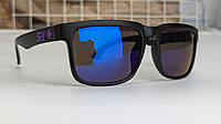 ЕСТЬ ДЕФЕКТ Солнцезащитные очки Spy HELM Ken Block матовая черна оправа с зеркальными синими линзам от солнца