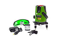 Лазерний нівелір на акумуляторі зеленим променем Procraft LE-5D (15 м, 635 нм, ±0,5 мм/м), Будівельний рівень