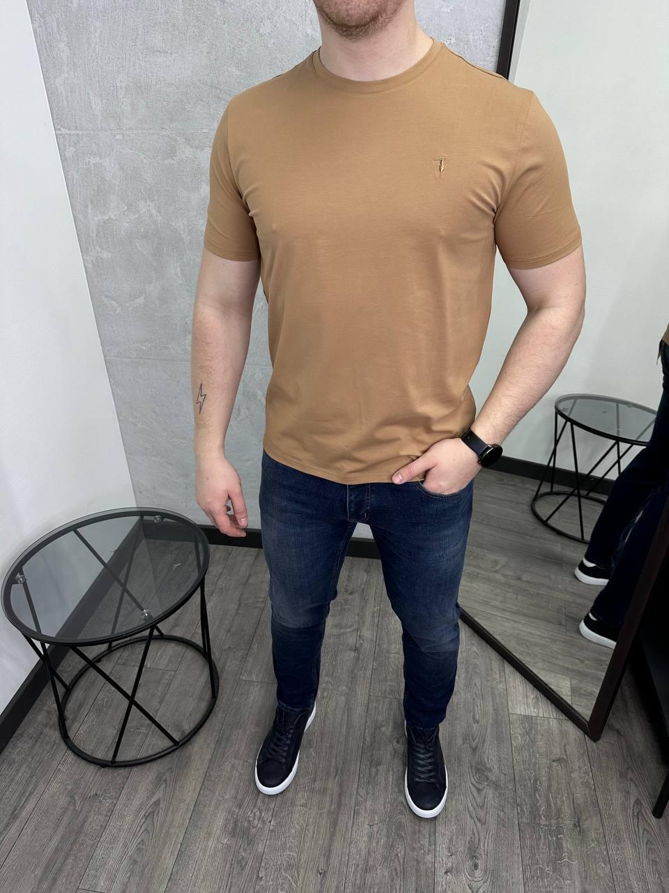 Чоловіча футболка Trussardi H4340 бежева
