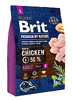 Сухий корм Бріт Brit Premium Adult S для дорослих собак дрібних порід, 3 кг