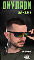 Тактические очки Oakley с 5 сменными линзами Военные защитные очки с чехлом Армейские баллистические очки