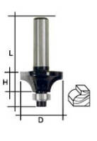 Фреза FIT кромковая профильная с нижним подшипником 20х8х48 мм (fit-36669)