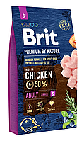 Сухой корм Брит Brit Premium Adult S для взрослых собак мелких пород, 8 кг