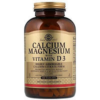 Мультимінеральний комплекс Solgar Calcium Magnesium with Vitamin D3 300 Tabs KC, код: 7527143