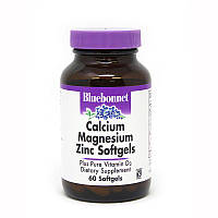 Витамины и минералы Bluebonnet Calcium Magnesium Zinc, 60 капсул CN3959 VB