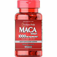 Натуральная добавка Puritan's Pride MACA Extract 1000 mg, 60 капсул CN2369 VB