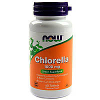 Натуральная добавка NOW Chlorella 1000 mg, 60 таблеток CN10300 VB