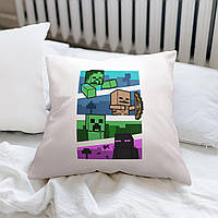 Подушка с принтом "Minecraft / Майнкрафт" №1