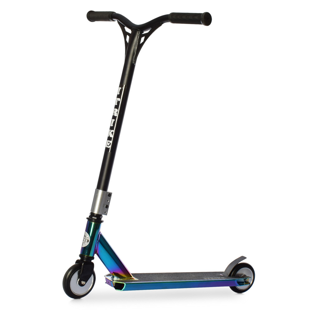 Трюковий самокат iTrike SR 2-064-7-S electroplating, для екстремального катання, суцільні диски, підніжка, фото 1