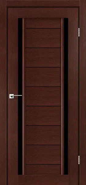 Межкомнатные двери Darumi Madrid венге панга стекло черное - фото 1 - id-p2179577897