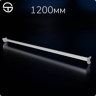 Тримач кронштейна L12-3115 s1,2 (тр.30x15), білий. Рейки-опори комплектуючі до торгового обладнання