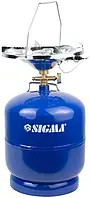 Балон газовий 8л SIGMA [2903121] (плитка газова) з п єзопідпалом Comfort