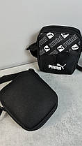 Барстека чоловіча текстильна Puma, чоловіча чорна сумочка, тканинна барсетка через плече