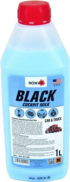 Поліроль  молочко   1л  NOWAX BLACK (КОЦЕНТРАТ)  [NX01125] (каністра)