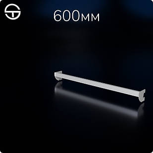 Тримач кронштейна L6-3115 s1,2 (тр.30x15), білий. Рейки-опори комплектуючі до торгового обладнання