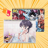 Зошит А5 48 арк. на пружині у клітинку 60 гр.м² Boku no Kokoro no Yabai Yatsu / Пітьма всередині мене 004