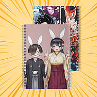 Зошит А5 48 арк. на пружині у клітинку 60 гр.м² Boku no Kokoro no Yabai Yatsu / Пітьма всередині мене 007