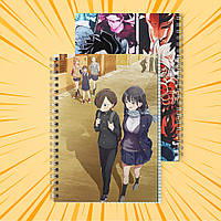 Зошит А5 48 арк. на пружині у клітинку 60 гр.м² Boku no Kokoro no Yabai Yatsu / Пітьма всередині мене 009