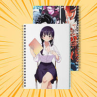 Зошит А5 48 арк. на пружині у клітинку 60 гр.м² Boku no Kokoro no Yabai Yatsu / Пітьма всередині мене 010