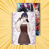 Зошит А5 48 арк. на пружині у клітинку 60 гр.м² Boku no Kokoro no Yabai Yatsu / Пітьма всередині мене 011