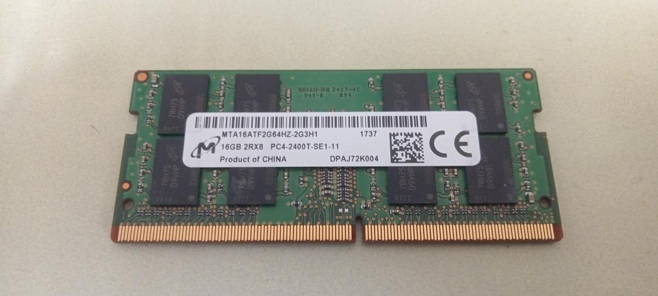 16gb DDR4 Micron PC4-2400T RAM Оперативна пам'ять HMA82GS6AFR8N