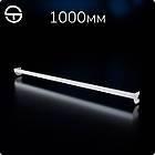 Тримач кронштейна L10-315 s0,8 (тр.30x15), чорний. Рейки-опори комплектуючі до торгового обладнання, фото 4