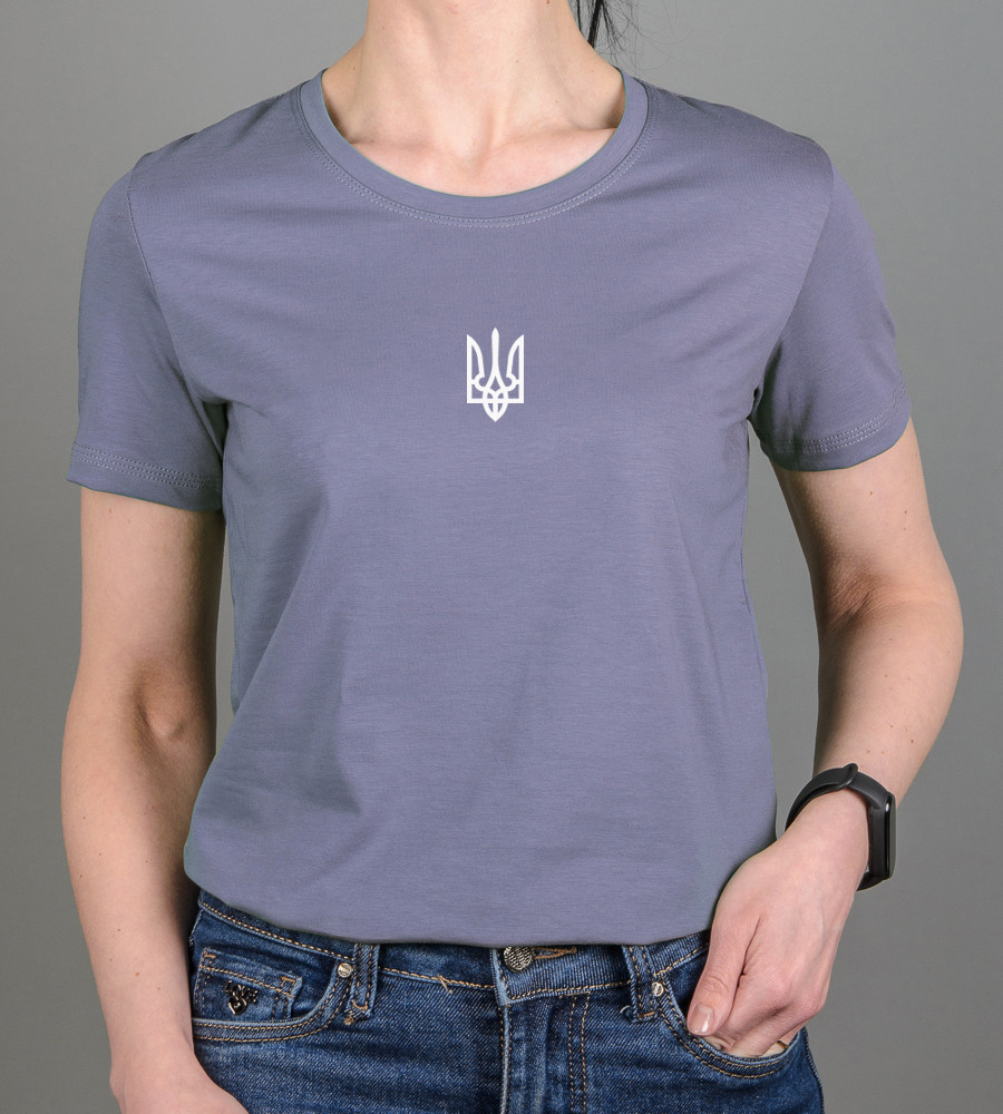 Футболка жіноча Тризуб 2301ж (Уп.4шт M-XXL), Сірий