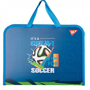 Портфель YES 1відділення FC пластиковий на блискавці Football 492241, фото 1