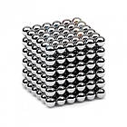 Магнітний конструктор Нео NeoCube Срібло, головоломка Neocube, розвиваюча іграшка магніт