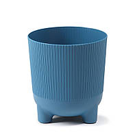 Горщик для квітів на ніжках "Арія-Джампер" 1,6л d14см (морський) Lamela