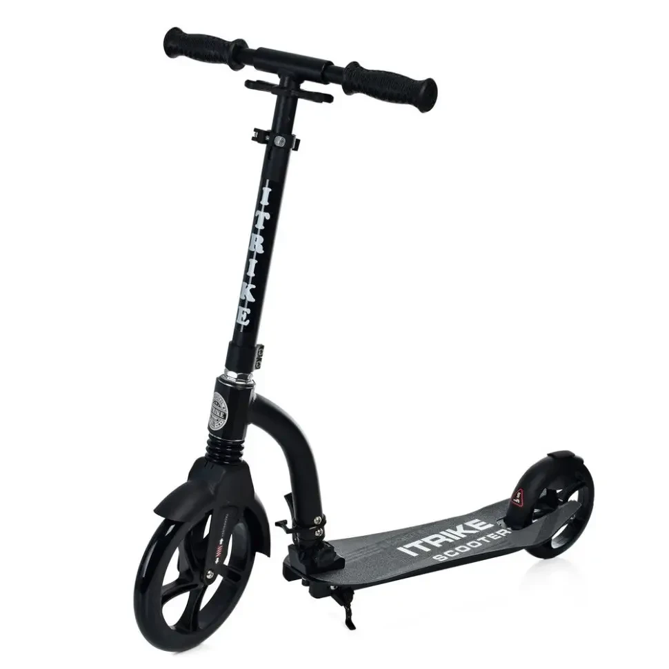 Самокат складаний міський iTrike SR 2-035-2 з підніжкою, фото 1